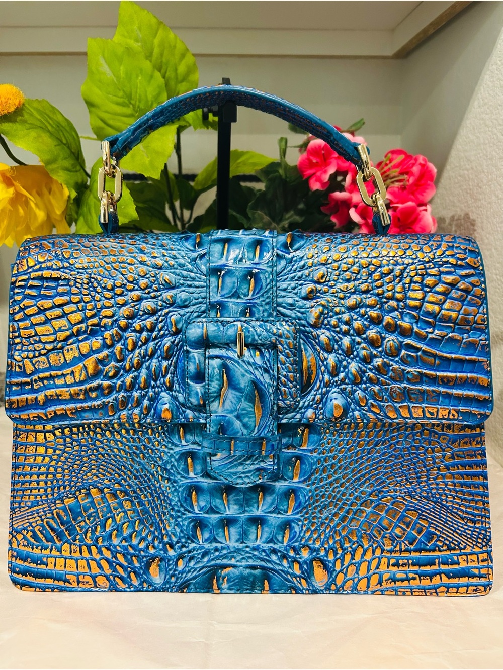 Brahmin Hallie Deep Azure